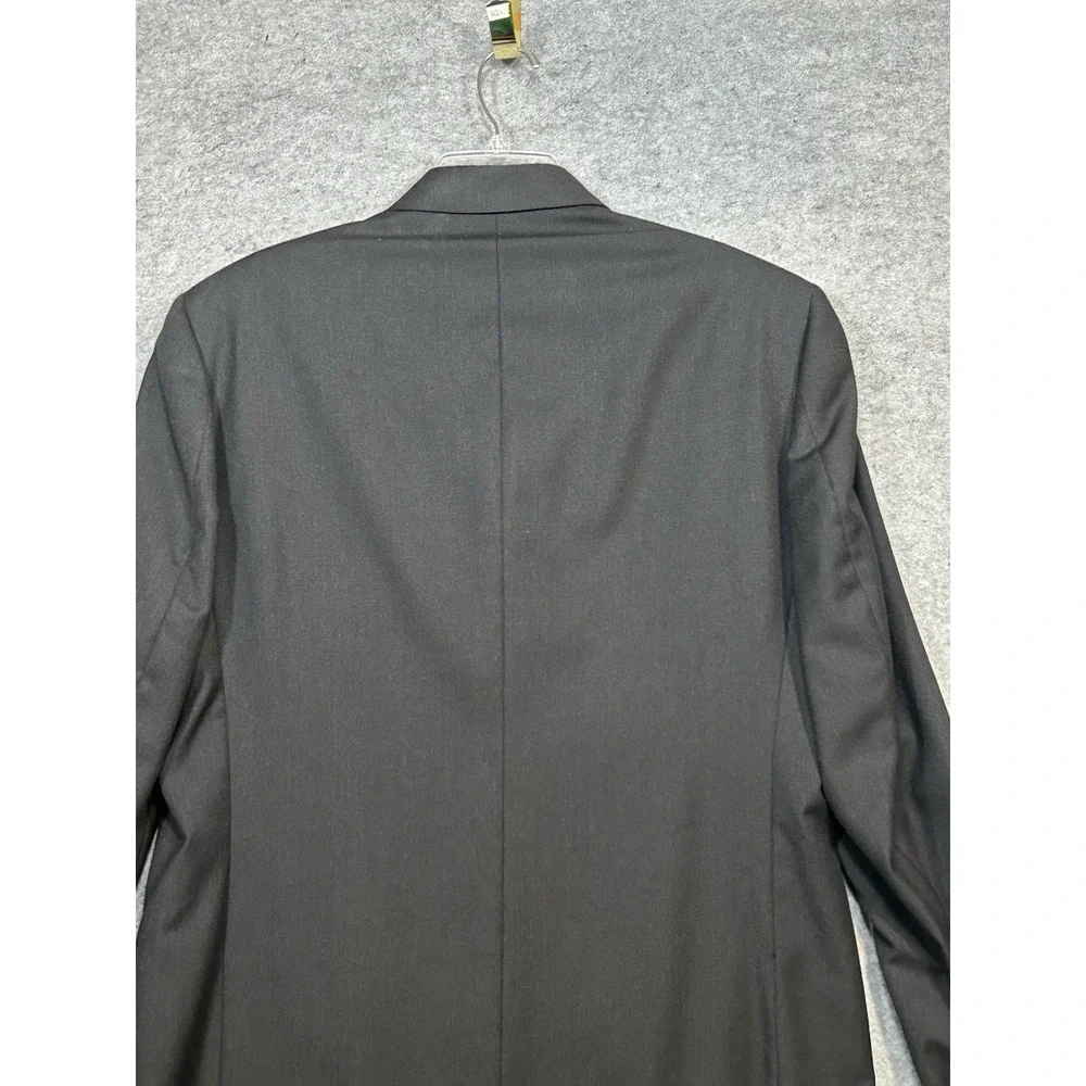 Riserva Dillard Men's Wool Blazer Suit Jacket Black Made in Italy 41L